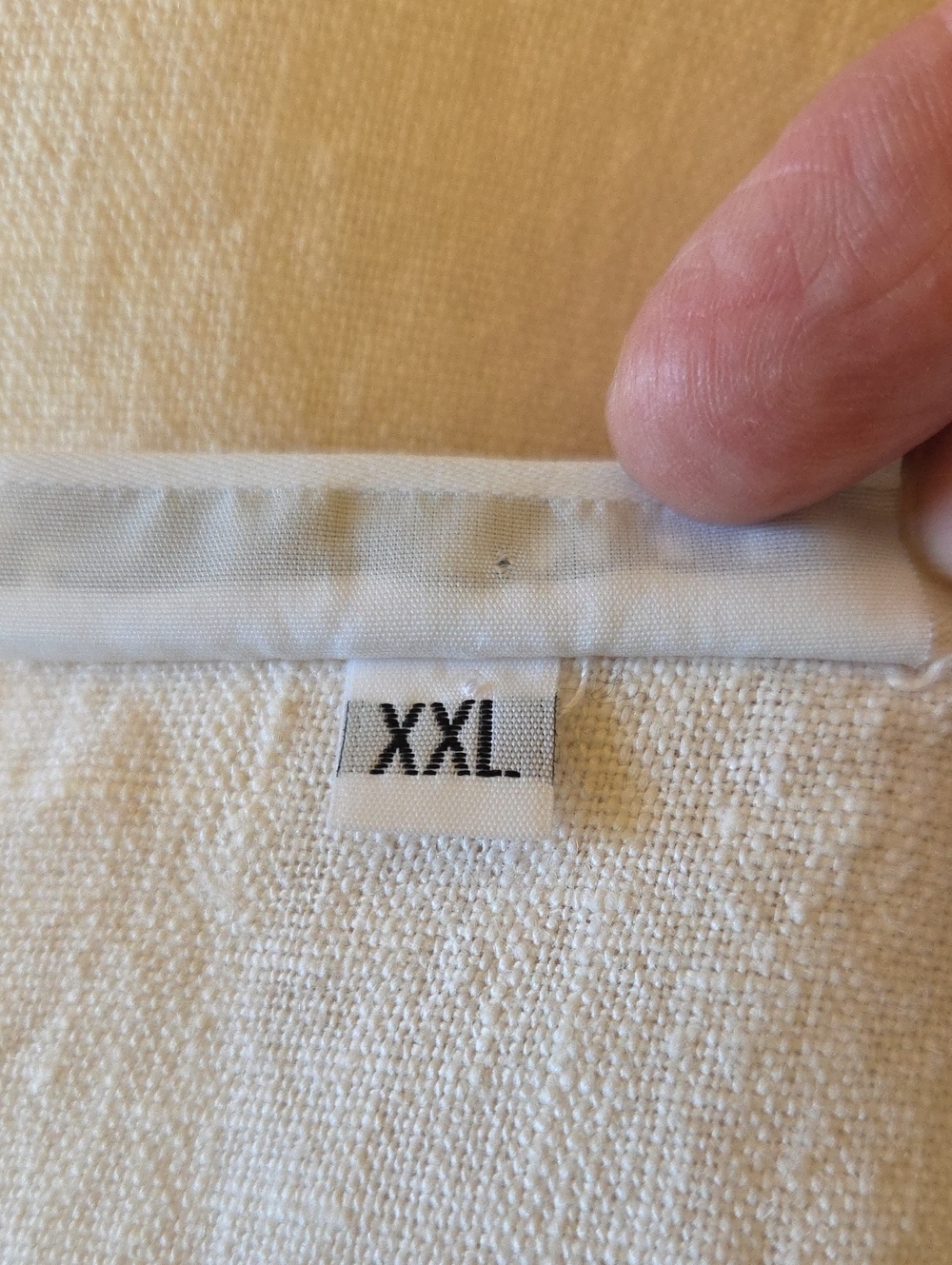 Bryn Walker White Linen Lagenlook Top, Size XXL - Picture 9 of 11